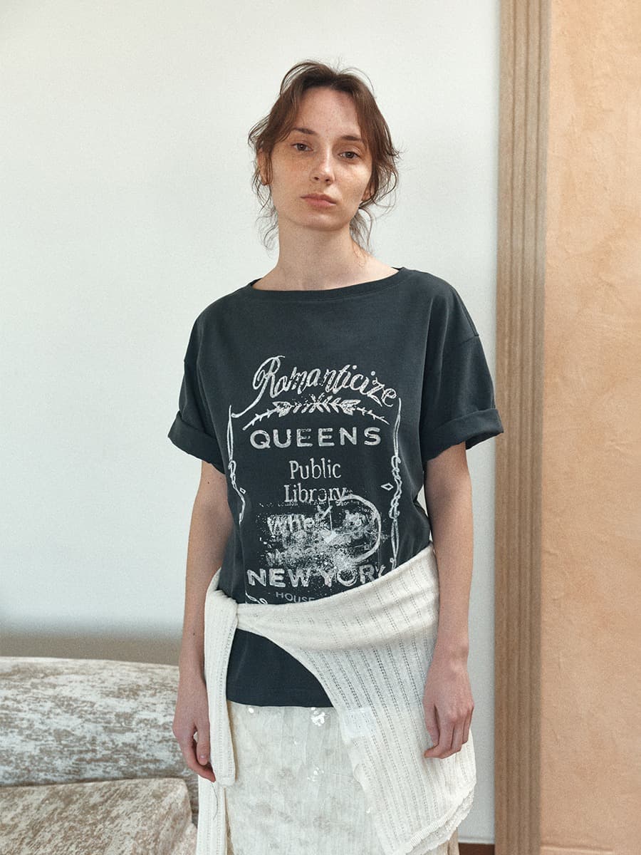 TIR ROMANTICIZE VINTAGE PIGMENT TOP_CHARCOAL — vue 1