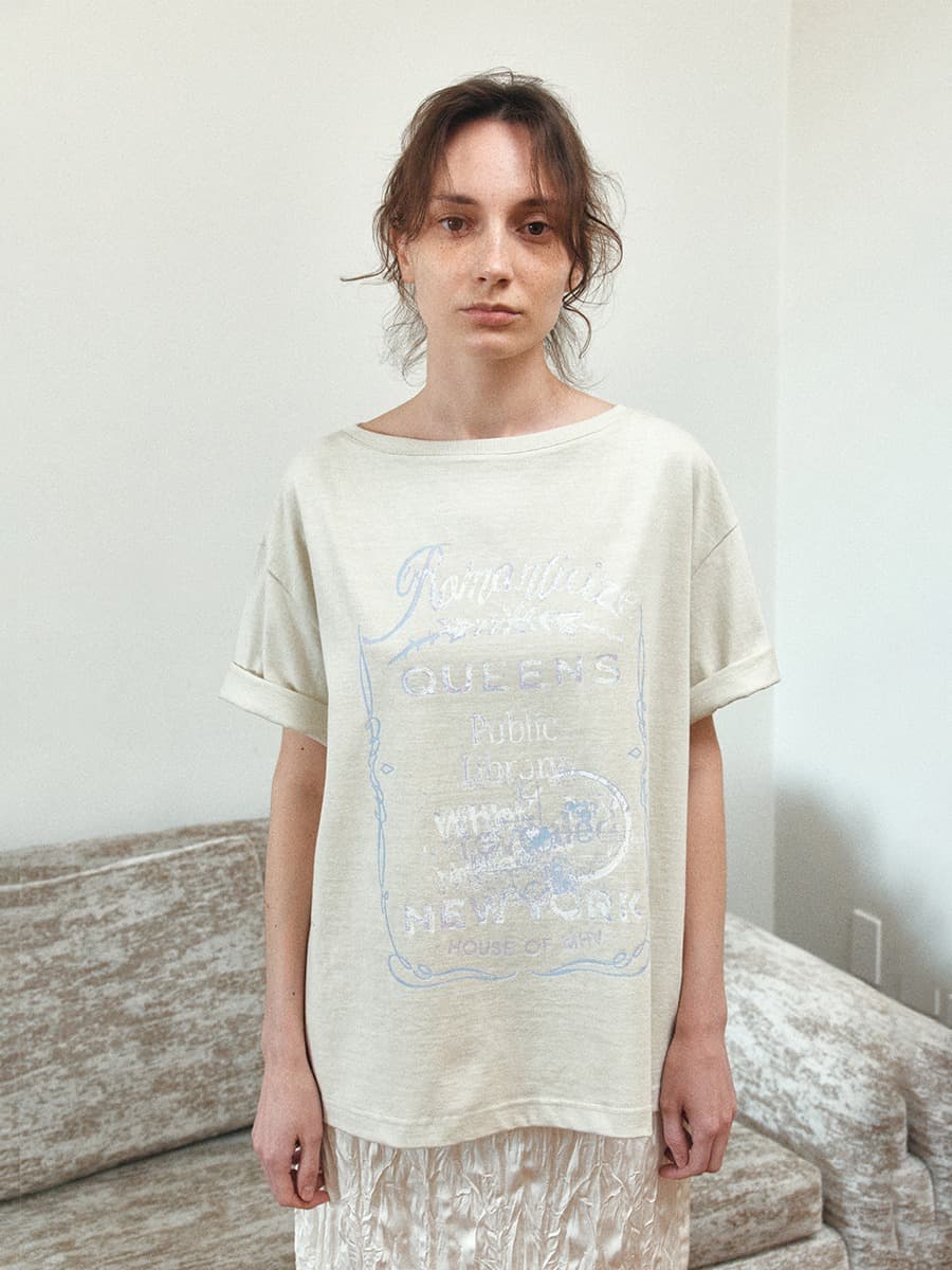 TIR ROMANTICIZE VINTAGE PIGMENT TOP_MINT BEIGE