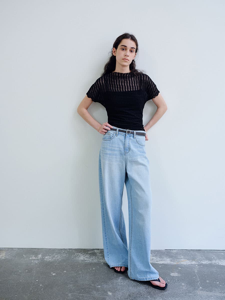 TIR LACE MOCK NECK TOP_BLACK — vue 5