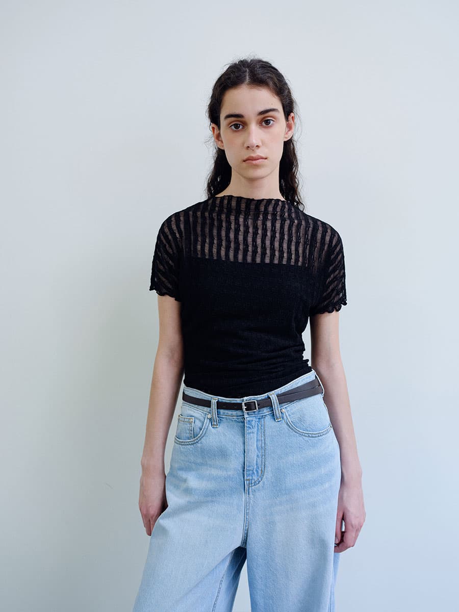 TIR LACE MOCK NECK TOP_BLACK — vue 8