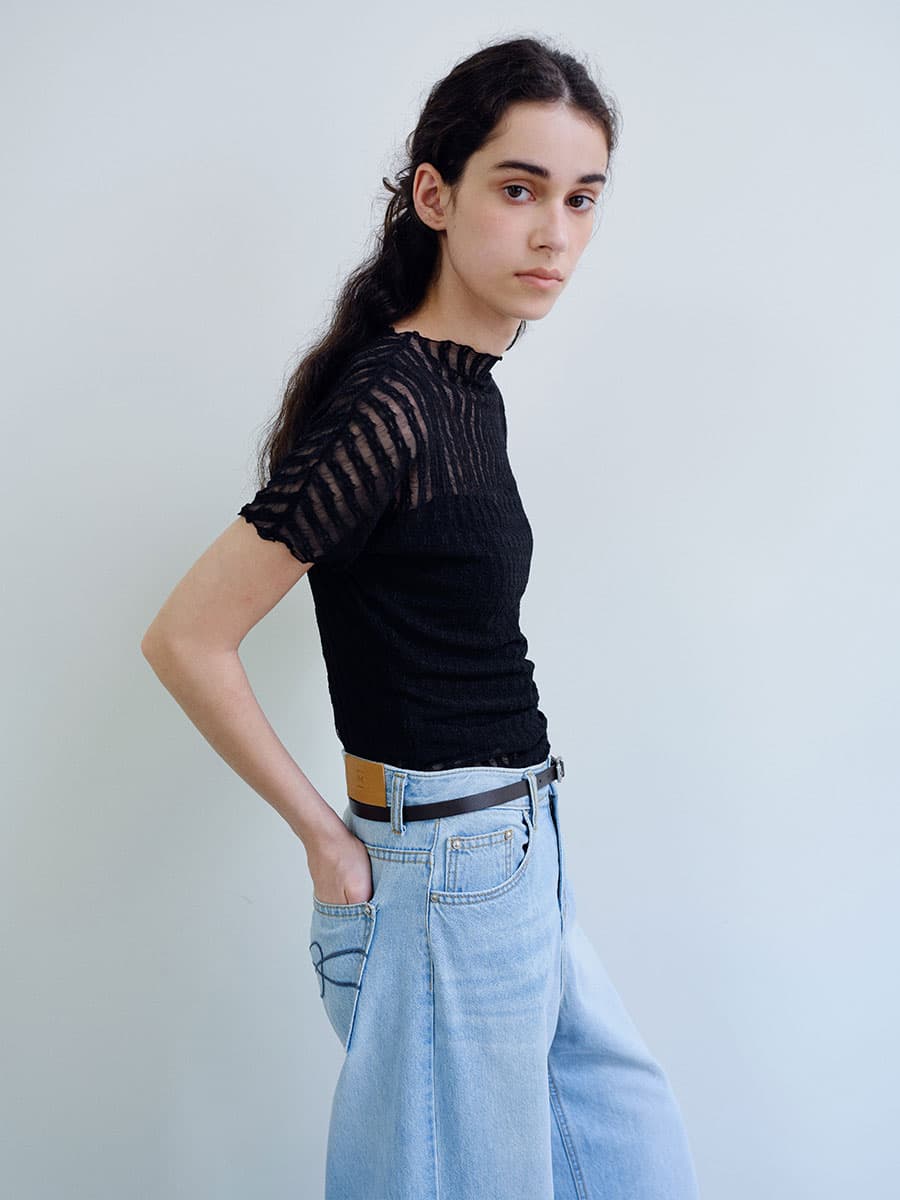 TIR LACE MOCK NECK TOP_BLACK — vue 9