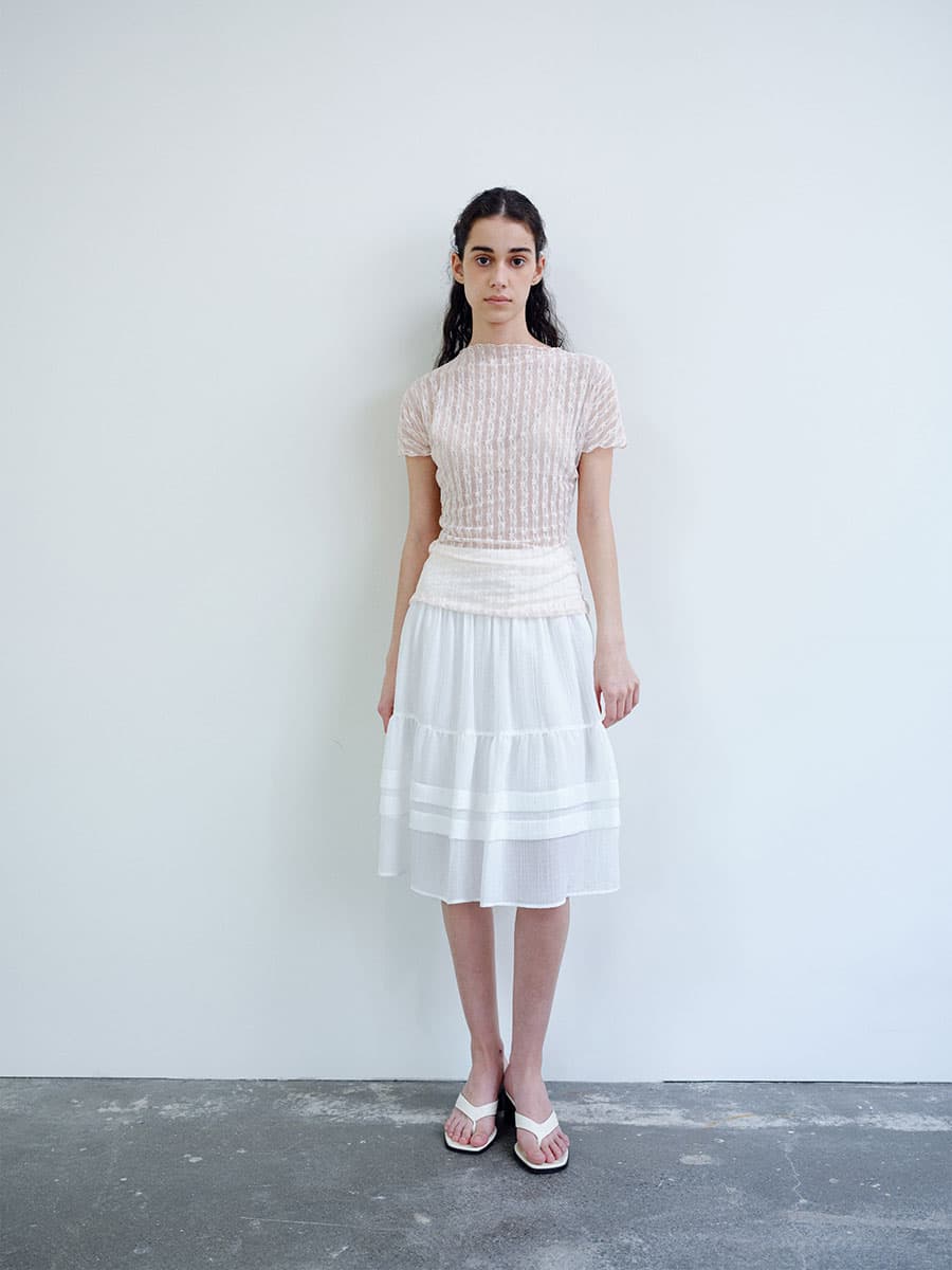 TIR LACE MOCK NECK TOP_PINK — vue 2