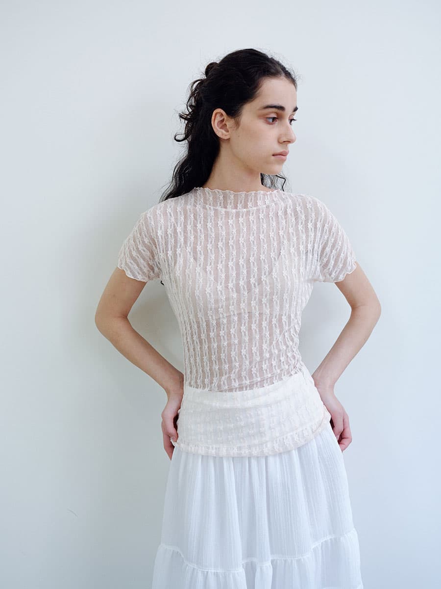 TIR LACE MOCK NECK TOP_PINK — vue 5