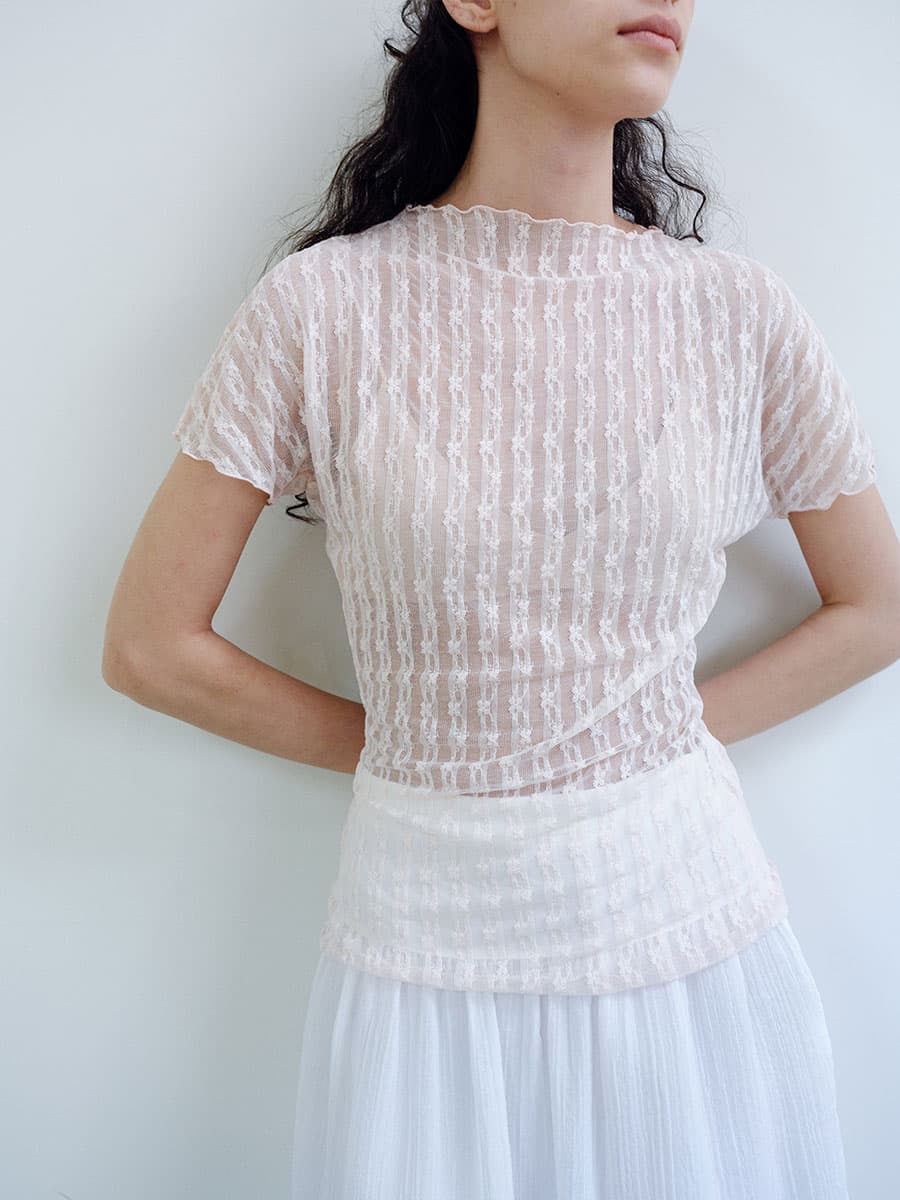 TIR LACE MOCK NECK TOP_PINK — vue 6