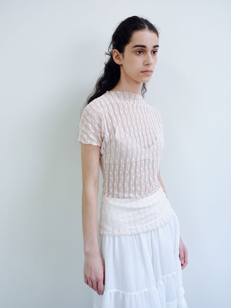 TIR LACE MOCK NECK TOP_PINK — vue 10