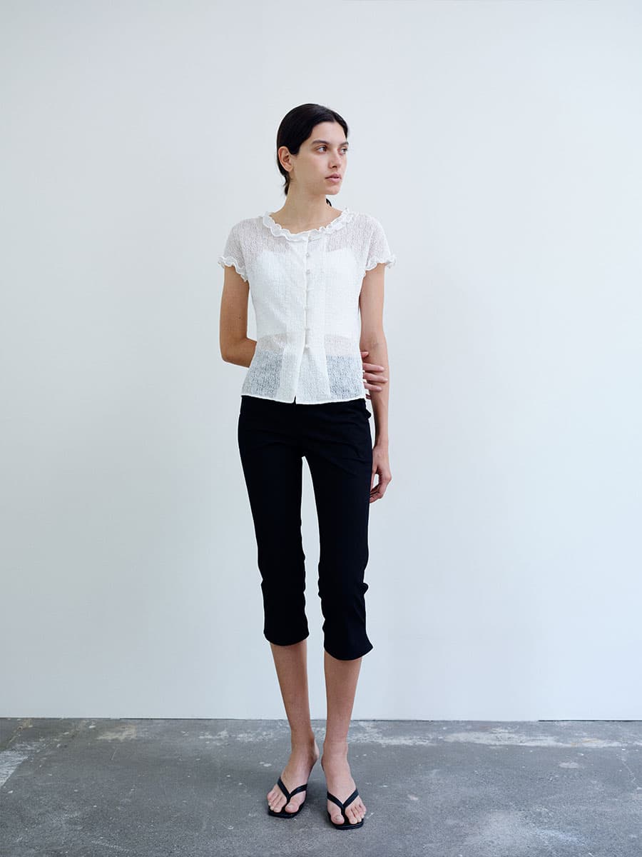 TIR LACE FRILL BLOUSE_WHITE — vue 3