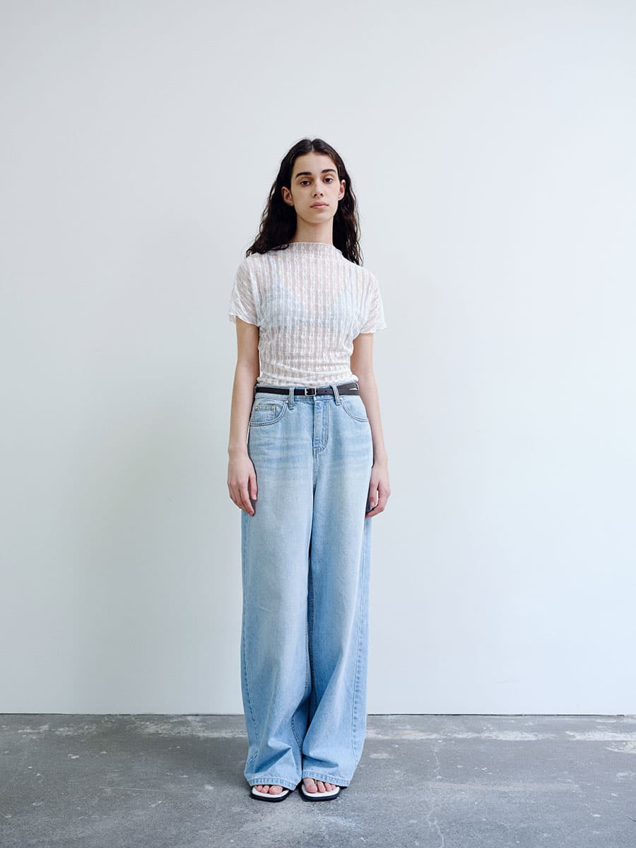 TIR LACE MOCK NECK TOP_WHITE — vue 6