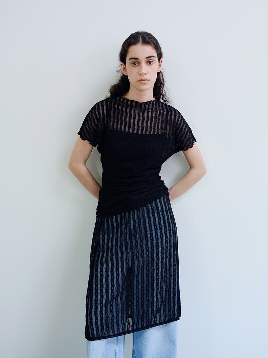 TIR LACE LAYERED SKIRT_BLACK — vue 6