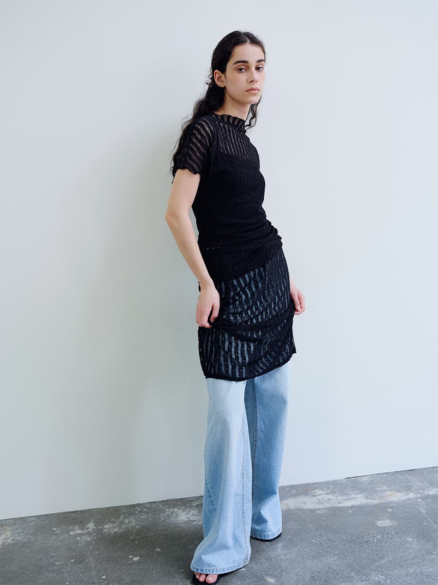 TIR LACE LAYERED SKIRT_BLACK — vue 8