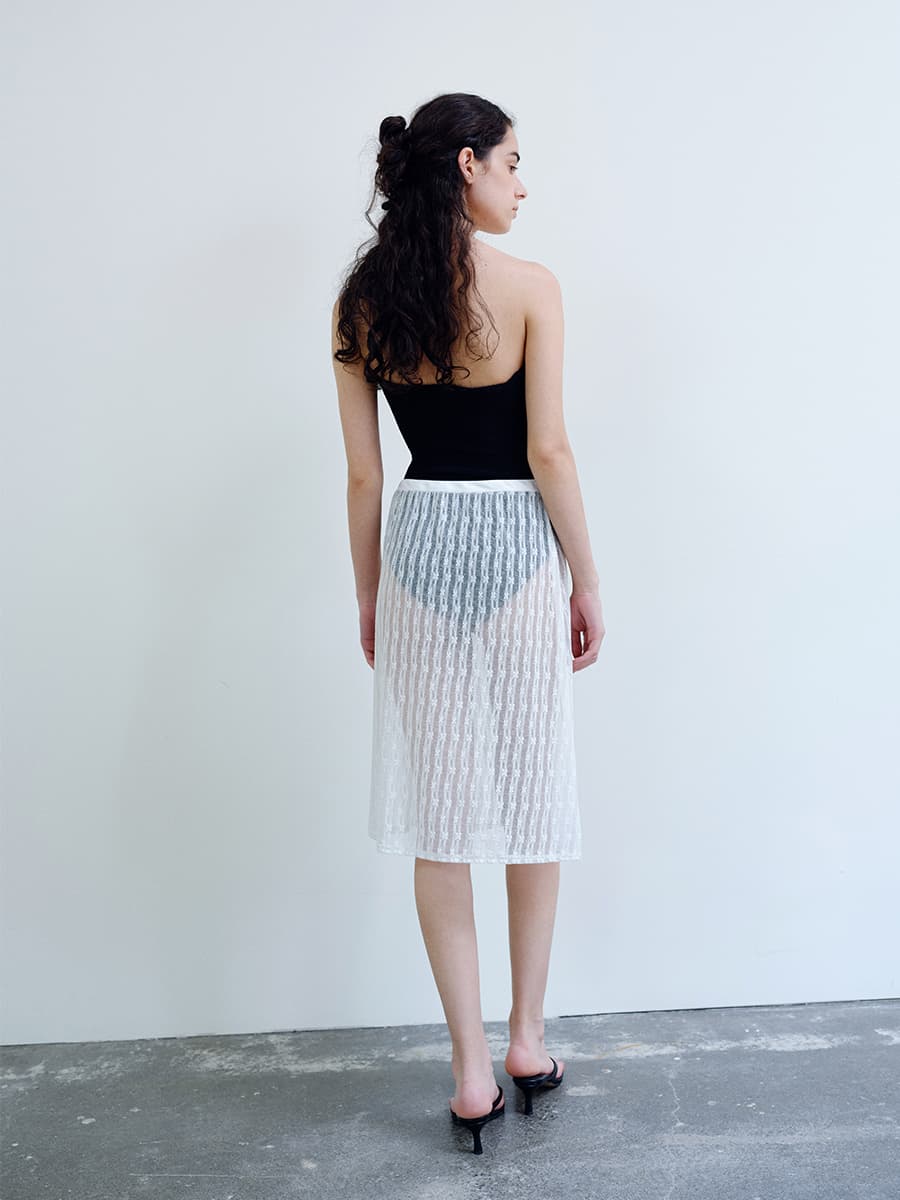 TIR LACE LAYERED SKIRT_WHITE — vue 7