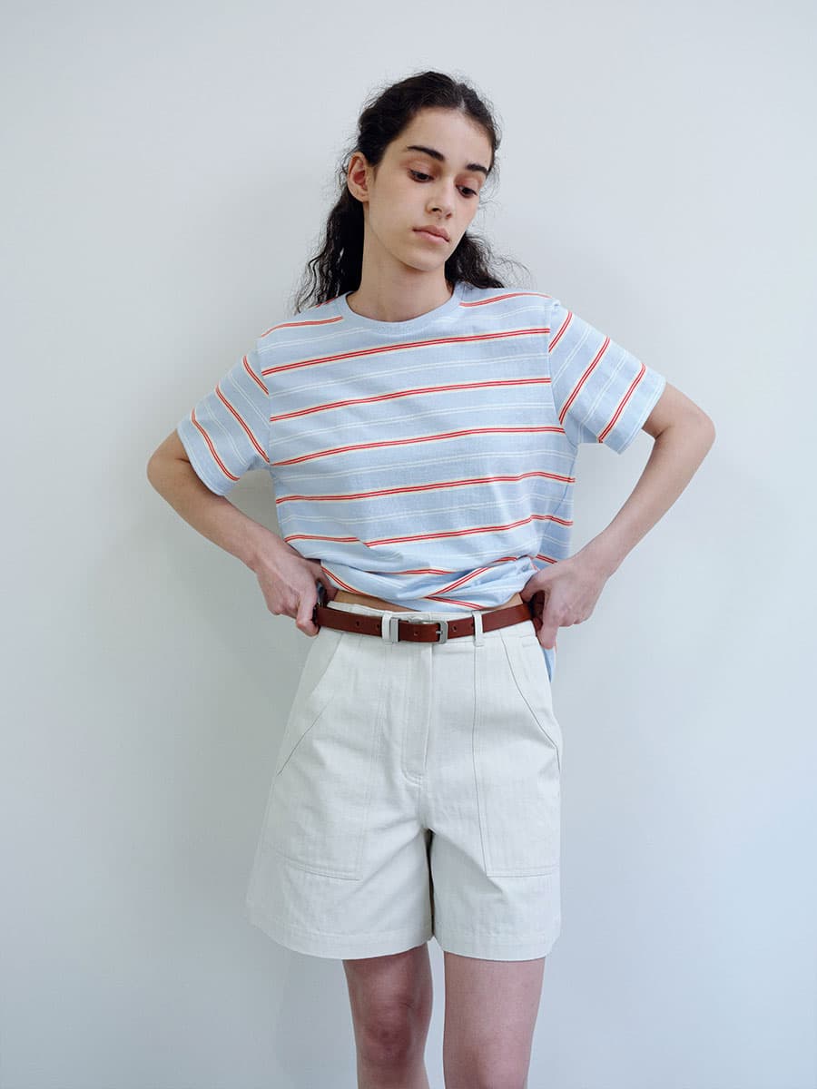 TIR MULTI STRIPE T-SHIRT_SKY BLUE — vue 2