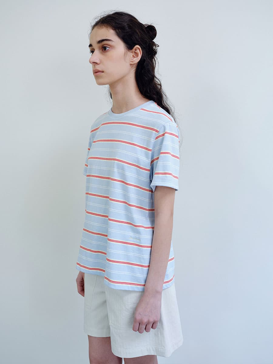 TIR MULTI STRIPE T-SHIRT_SKY BLUE — vue 6