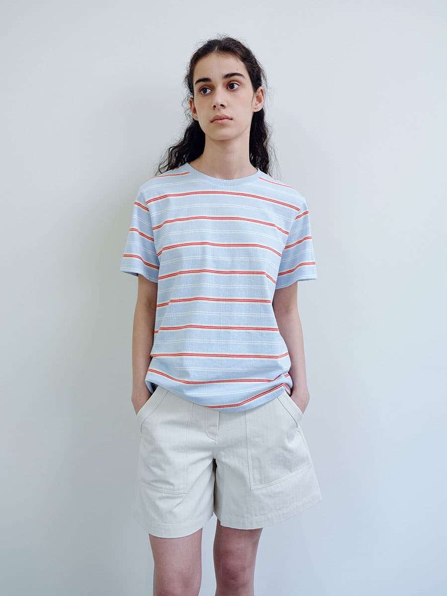TIR MULTI STRIPE T-SHIRT_SKY BLUE — vue 10