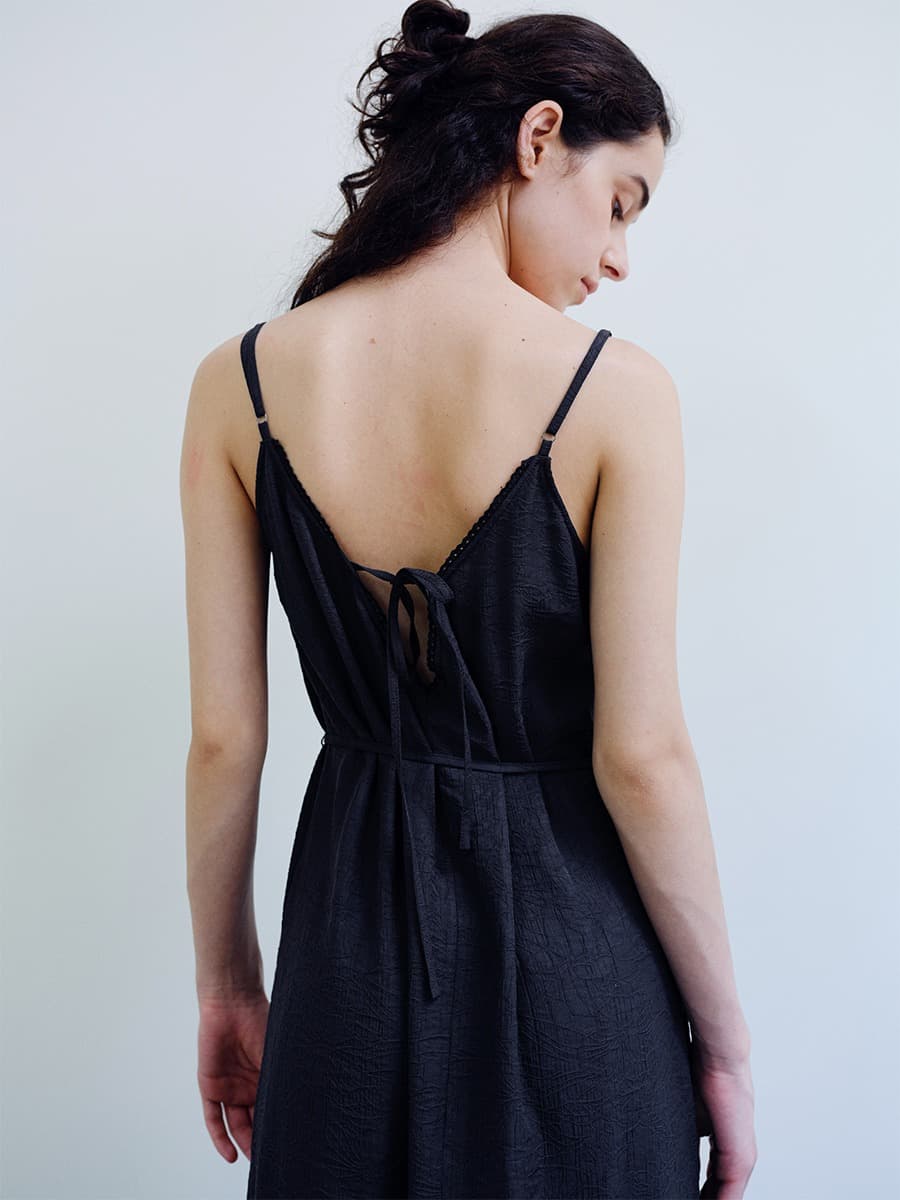 TIR LAYERED LACE DRESS_NAVY