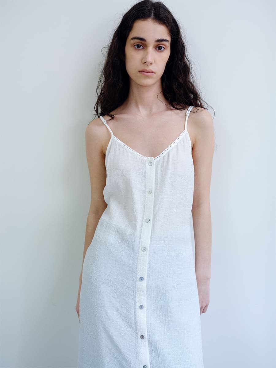 TIR LAYERED LACE DRESS_IVORY — vue 2