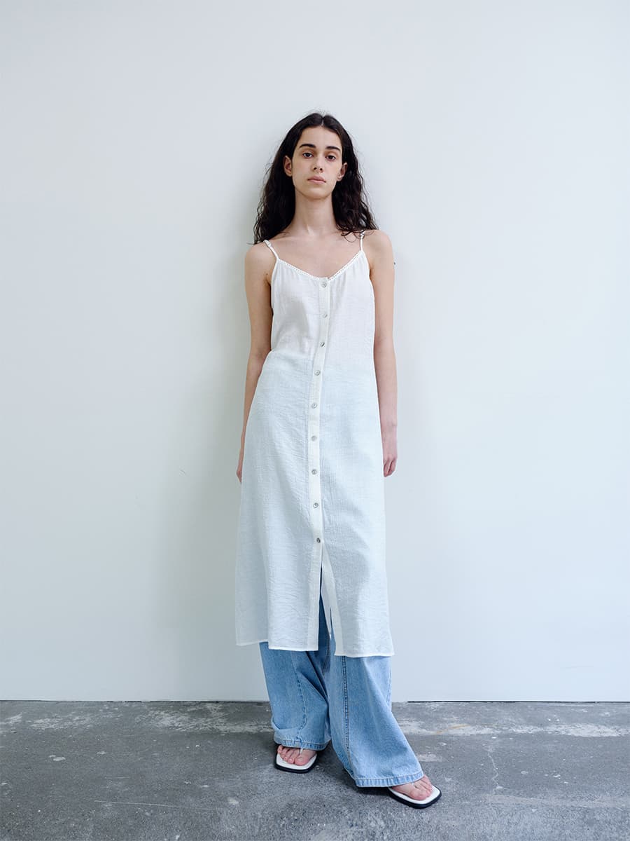 TIR LAYERED LACE DRESS_IVORY — vue 8