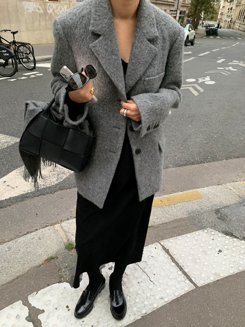 ALPACA SINGLE JACKET - BUTTER CREAM