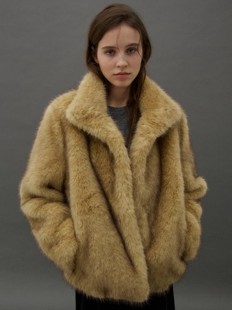 FOG FUR JACKET - YELLOW