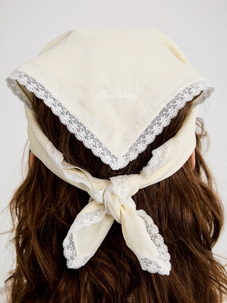 EVER LACE SCARF - CREAM