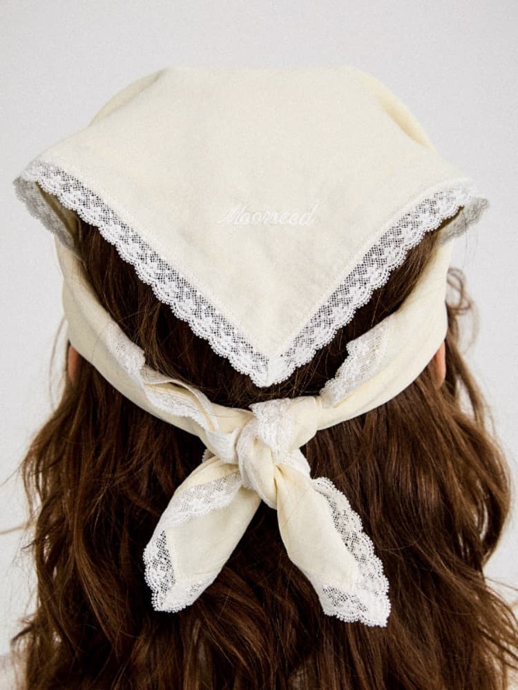 EVER LACE SCARF - CREAM