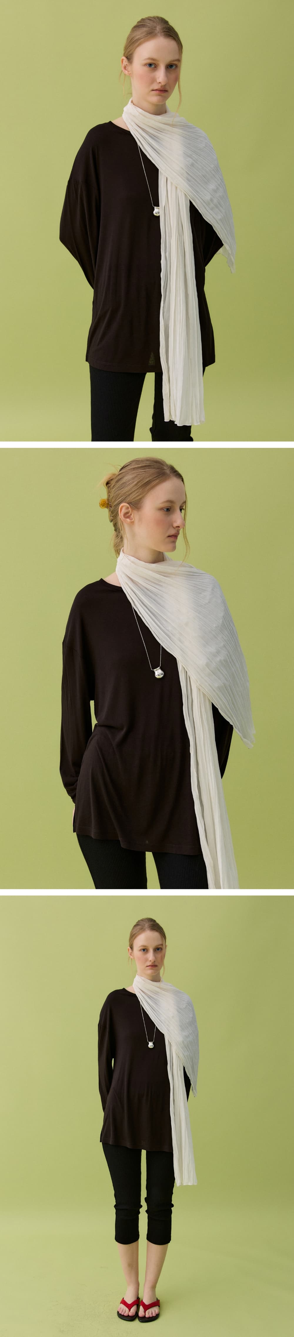 TENCEL BOX TEE - DARK BROWN — vue 2