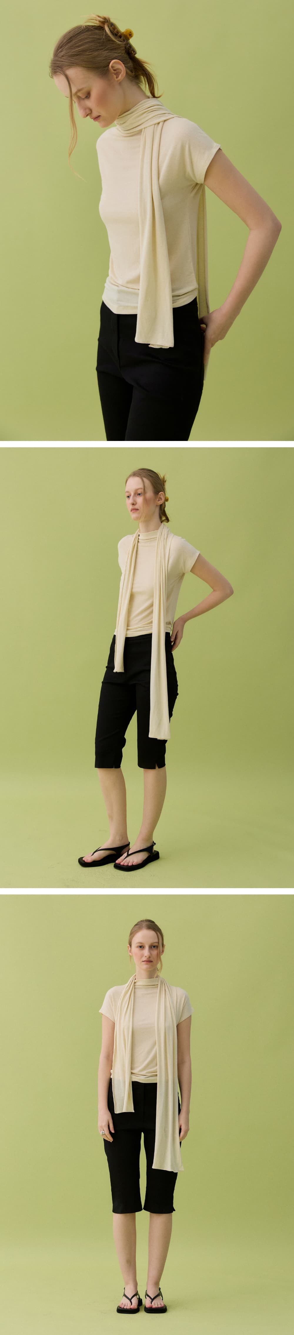 NUA MOCK NECK SET - YELLOW — vue 3
