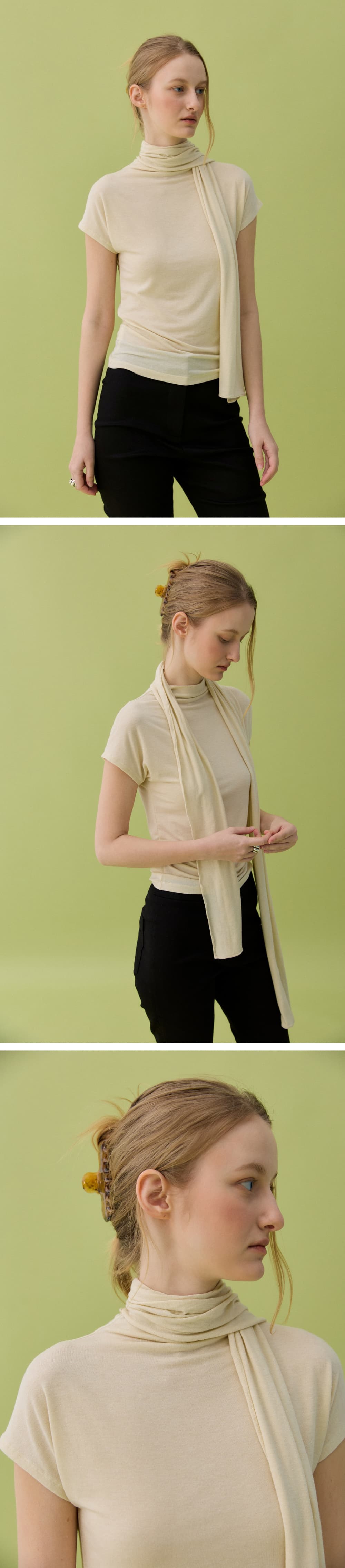NUA MOCK NECK SET - YELLOW — vue 4