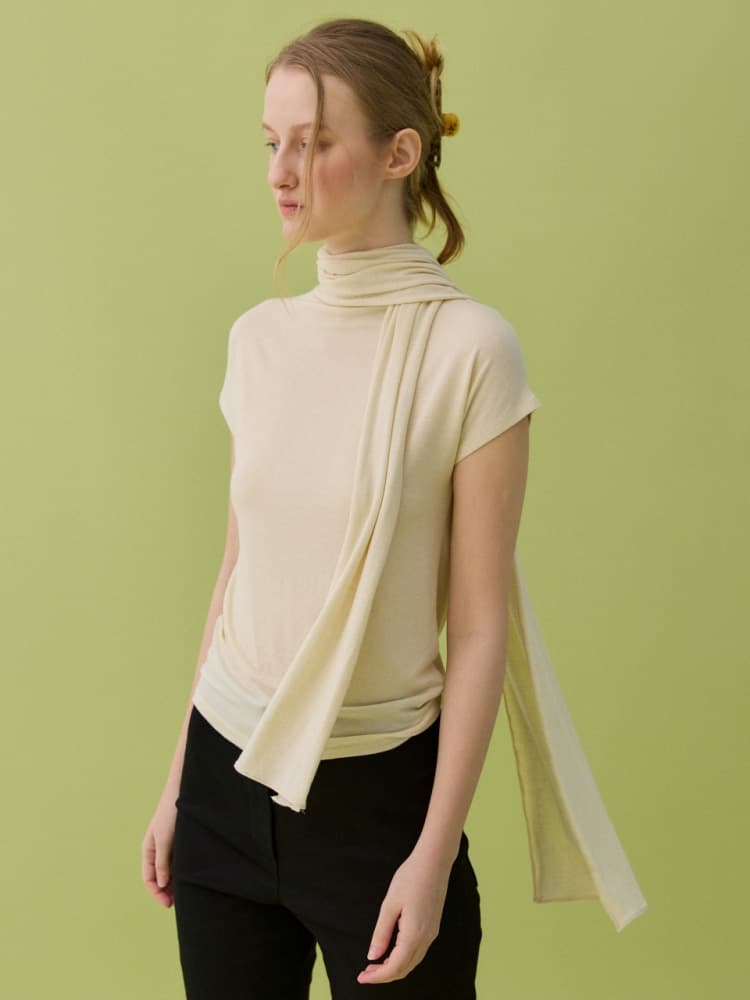 NUA MOCK NECK SET - YELLOW — vue 1