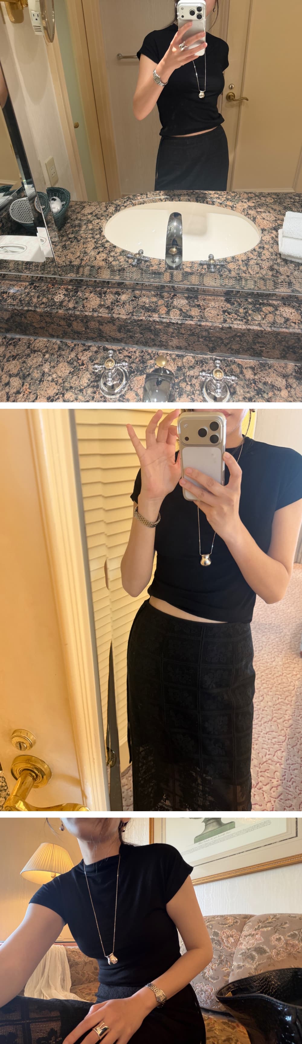NUA MOCK NECK SET - BLACK — vue 2
