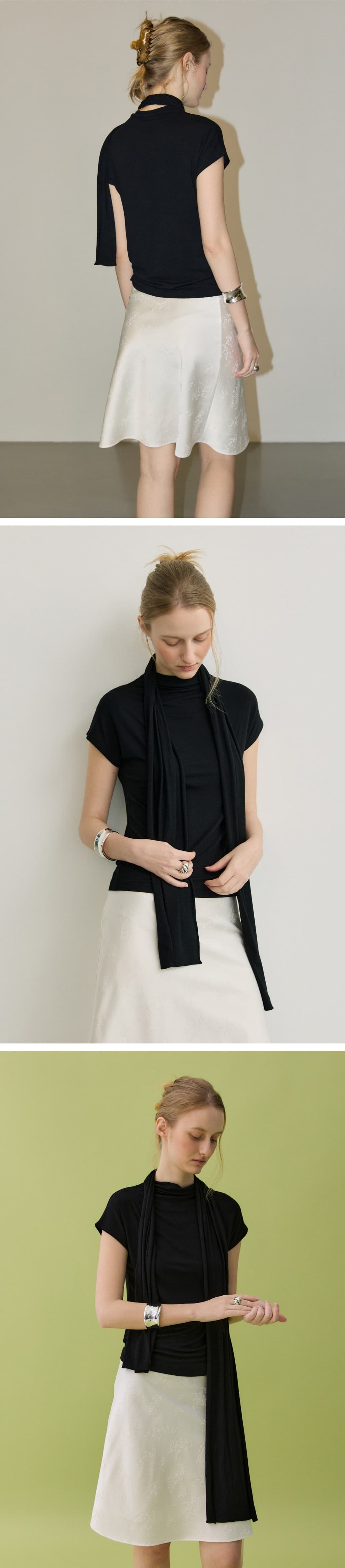 NUA MOCK NECK SET - BLACK — vue 4