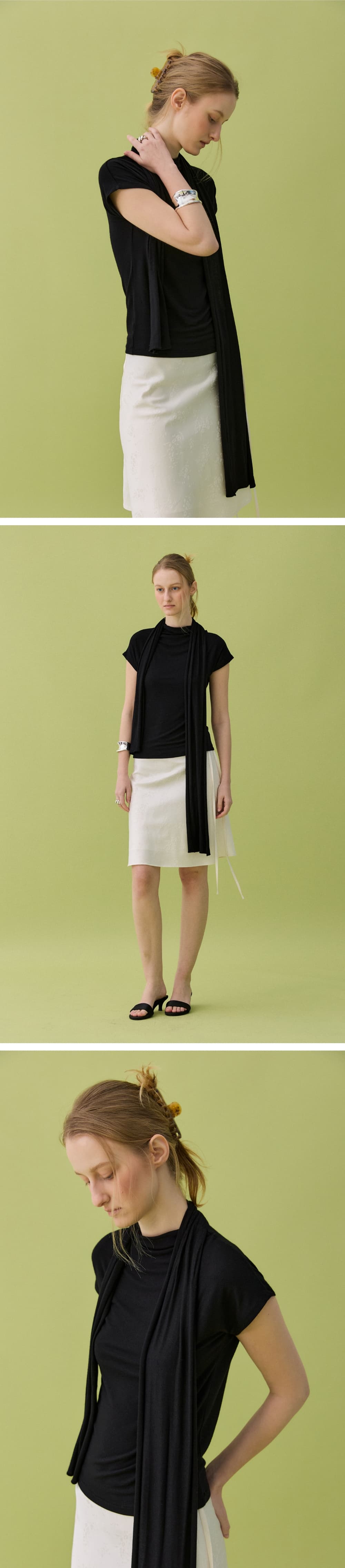 NUA MOCK NECK SET - BLACK — vue 5