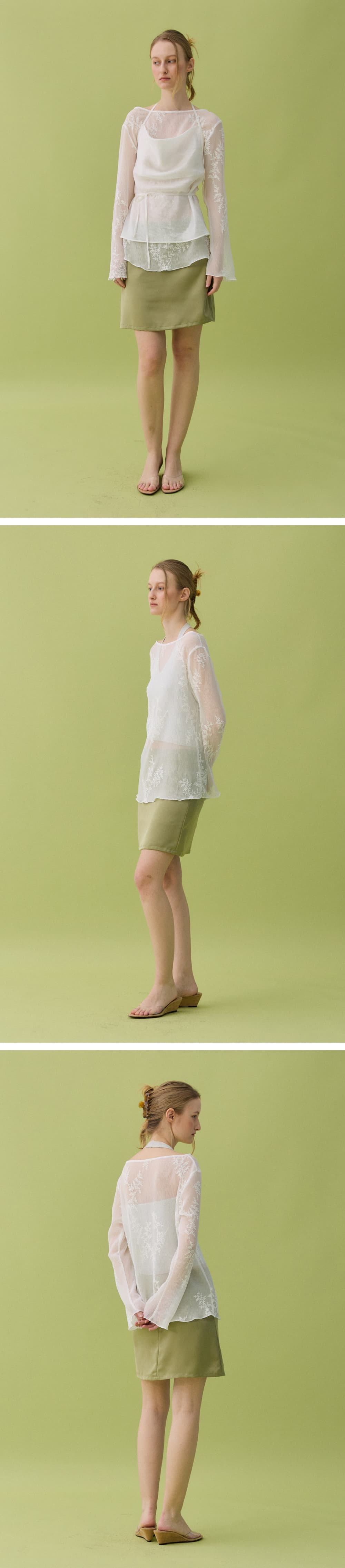 BLUR FLOWER TOP - WHITE — vue 5