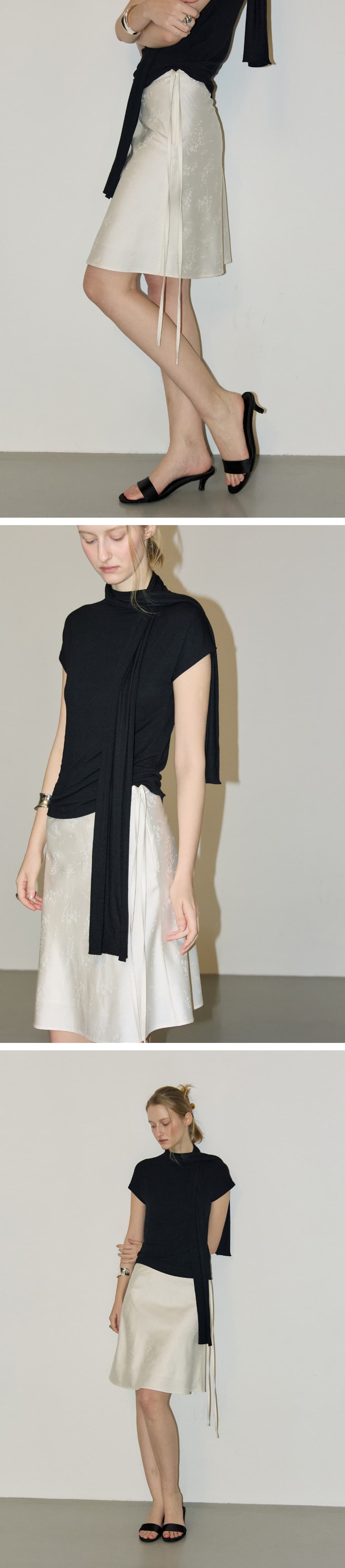 SARHA FLARED SKIRT - BEIGE — vue 3