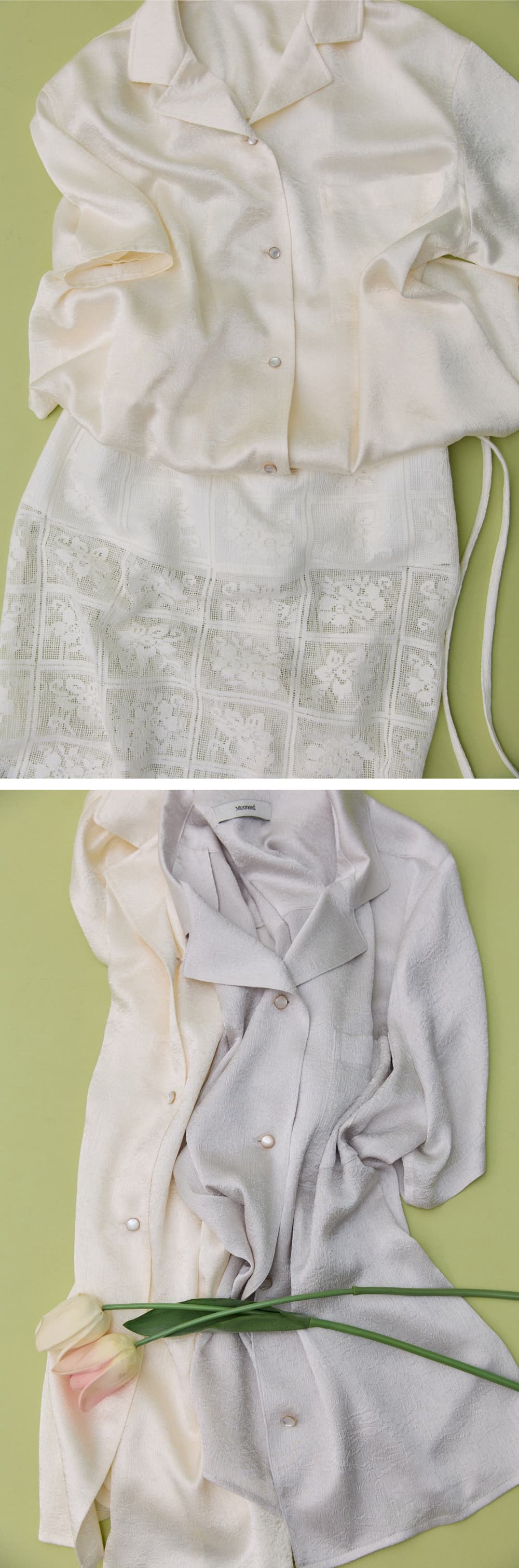 PEARL HALF SHIRT - CREAM — vue 7