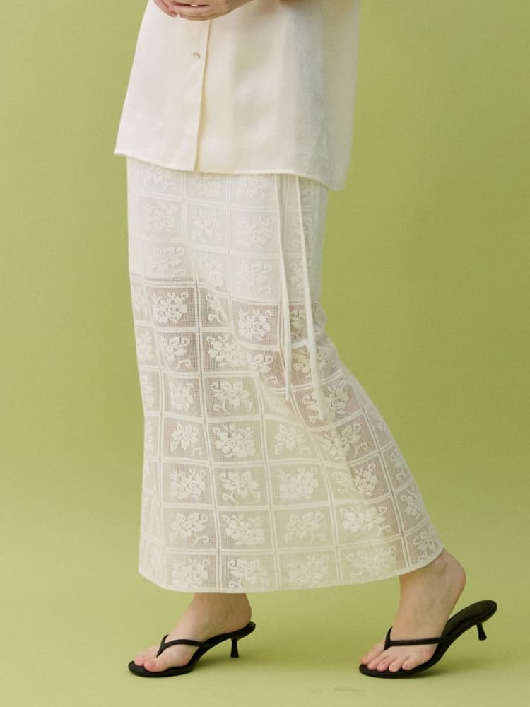 PEARL HALF SHIRT - CREAM