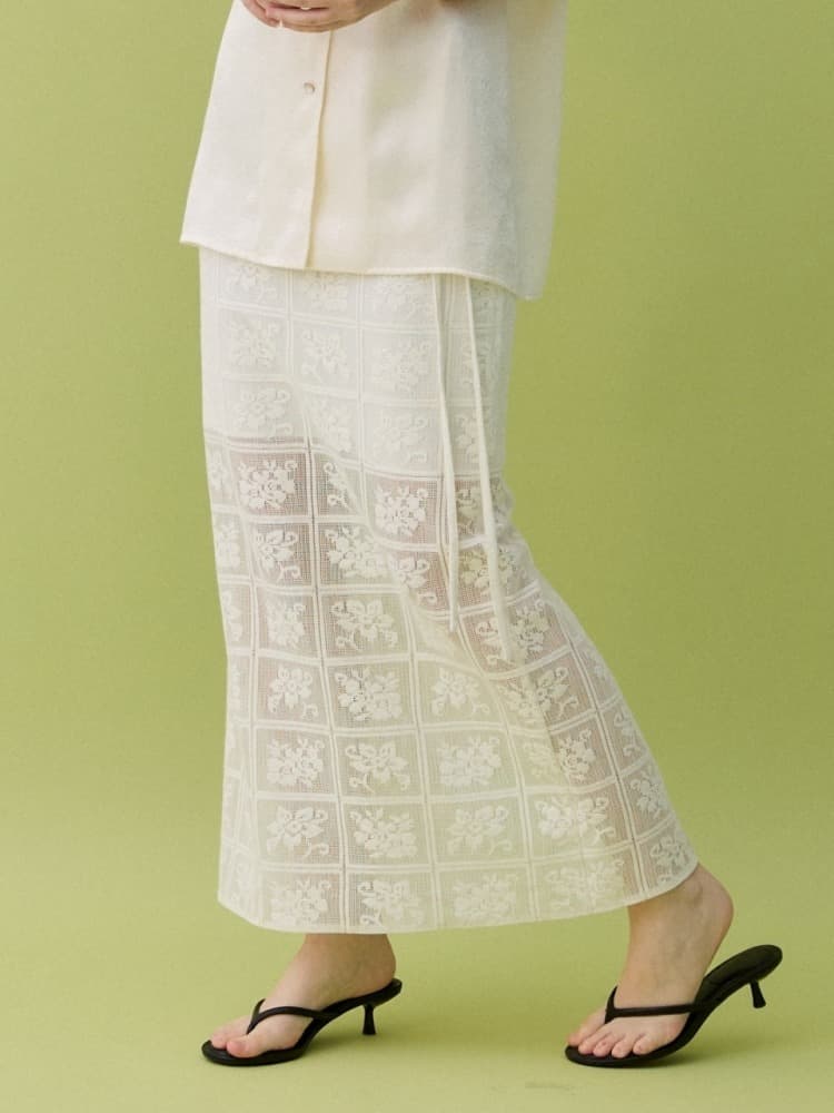 PEARL HALF SHIRT - CREAM