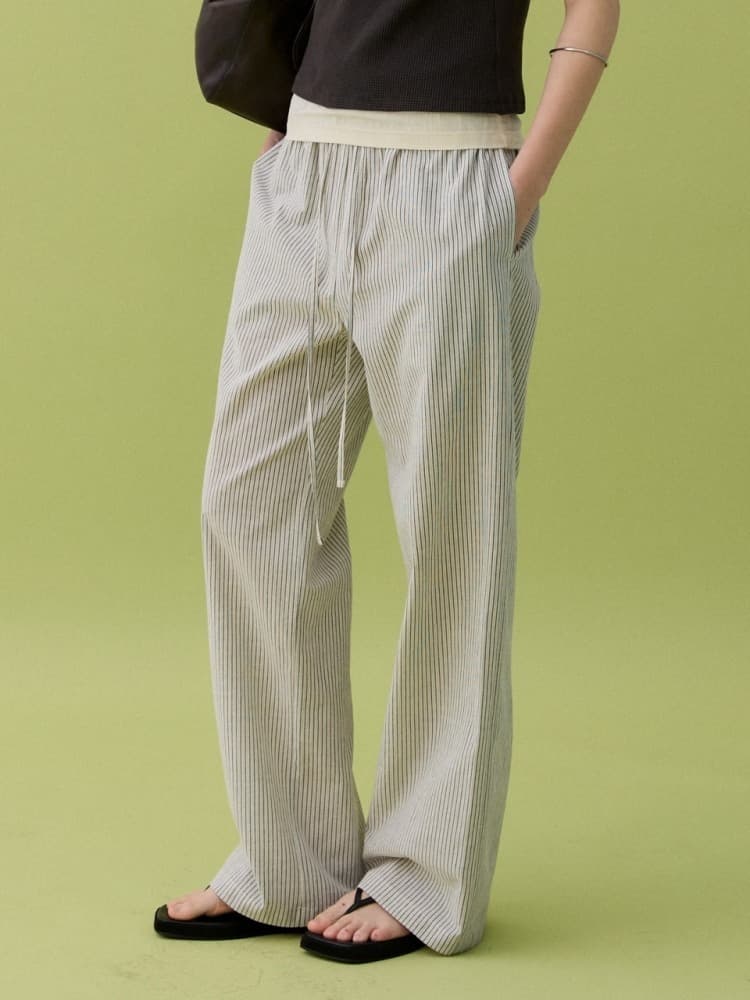YURA LINEN PULLOVER - BEIGE