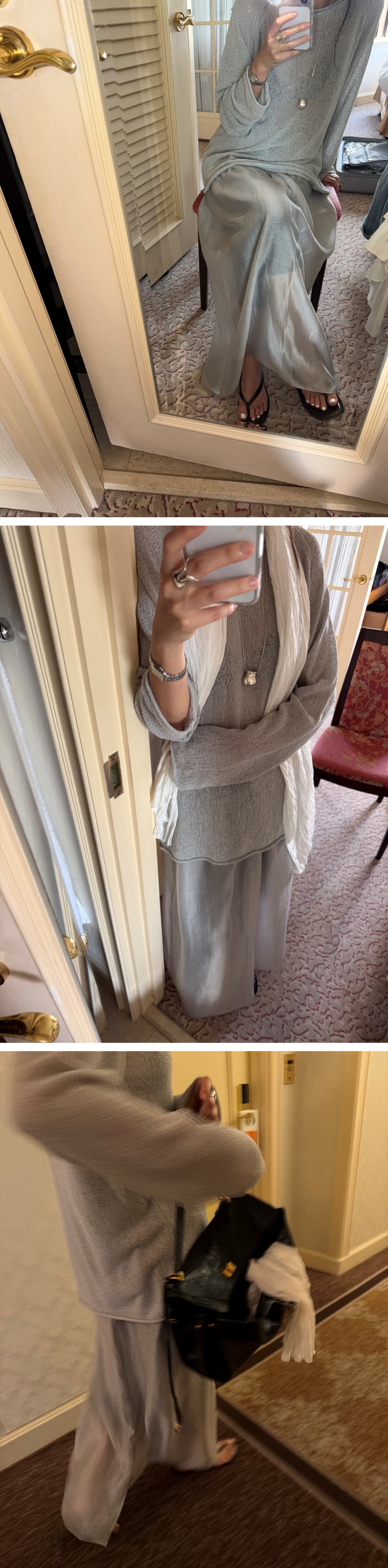 YURA LINEN PULLOVER - DUST BLUE — vue 2