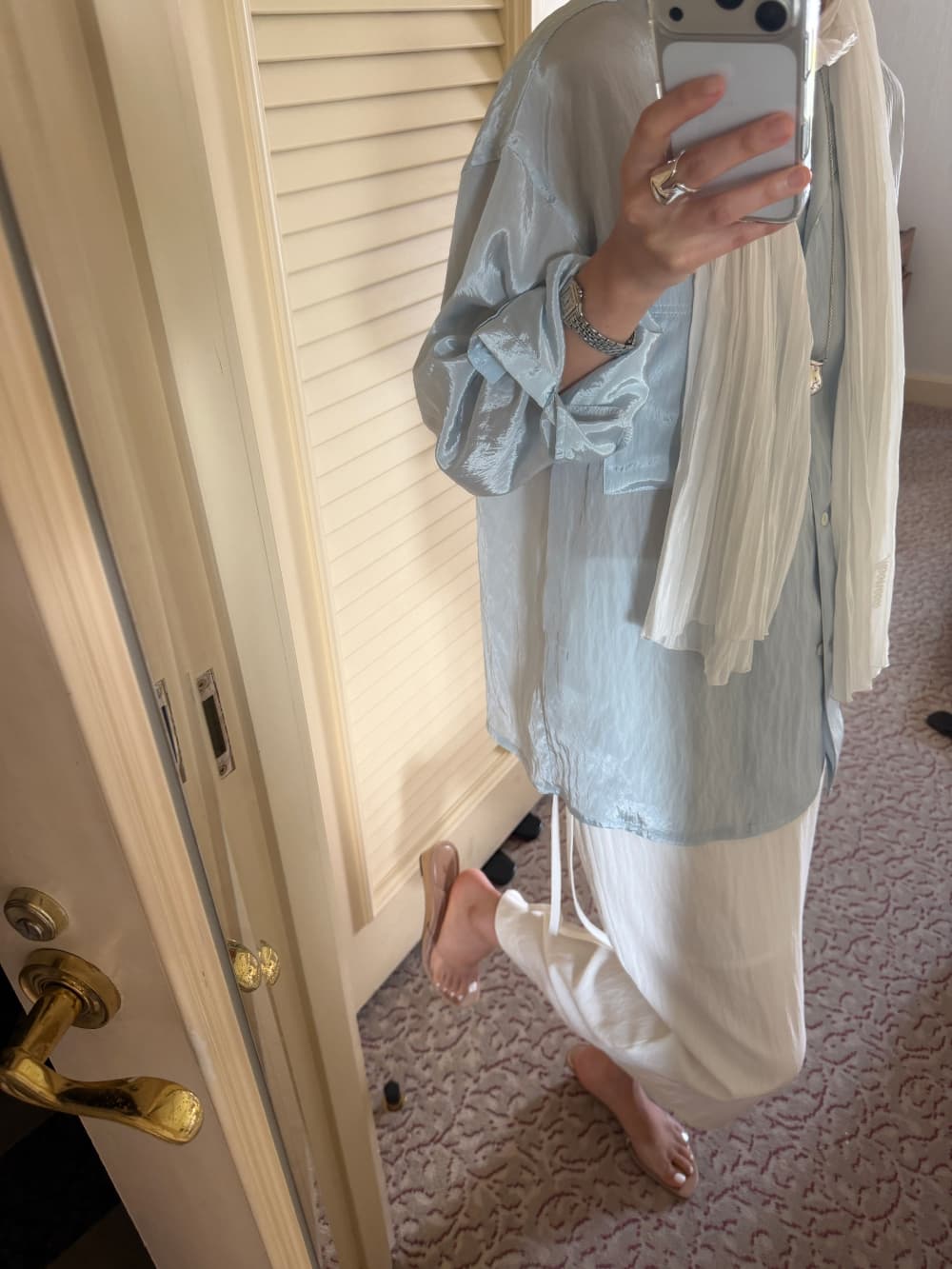 PURE H LINE SKIRT - WHITE — vue 2