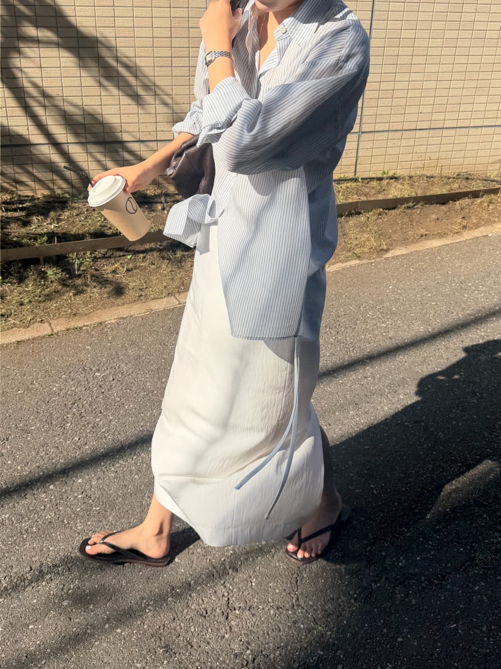PURE H LINE SKIRT - WHITE — vue 6