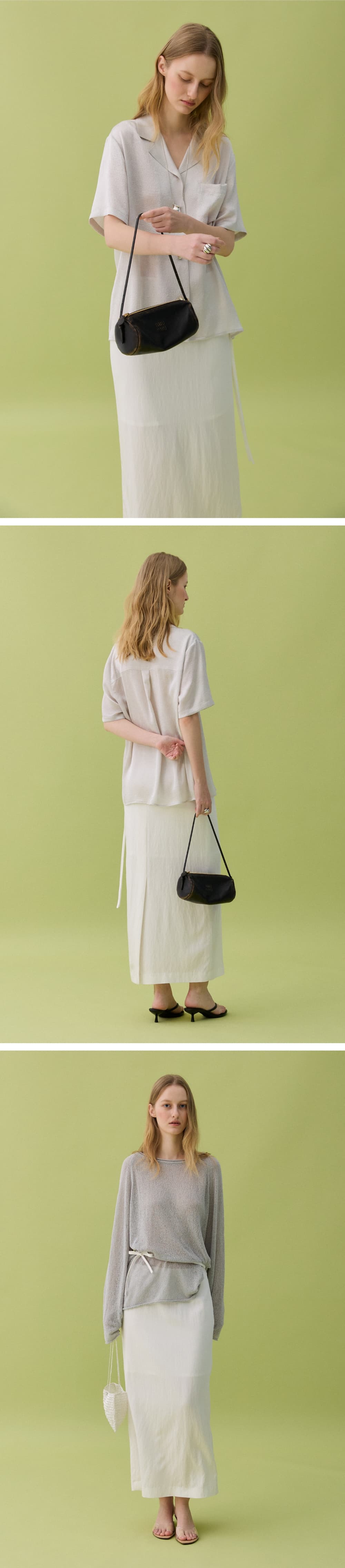 PURE H LINE SKIRT - WHITE — vue 9