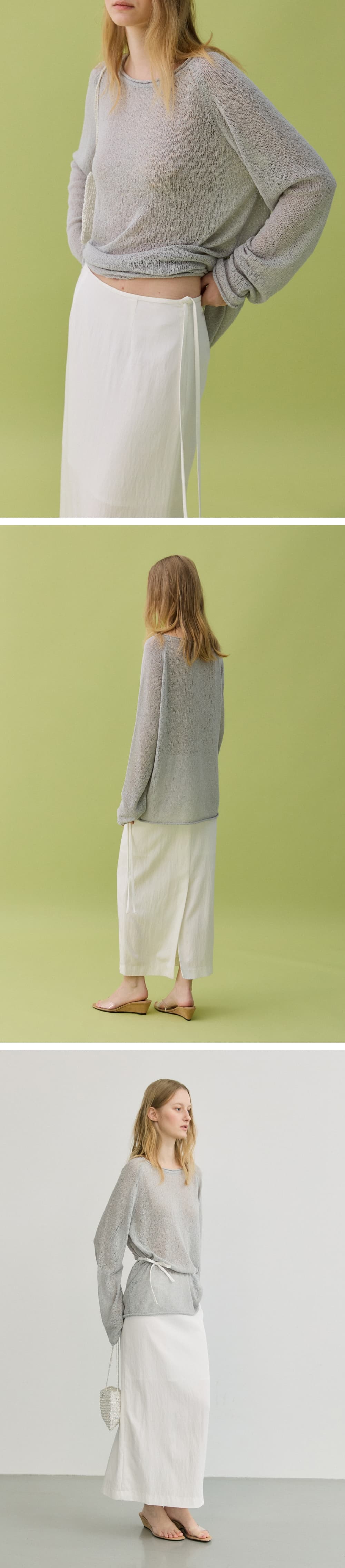 PURE H LINE SKIRT - WHITE — vue 10
