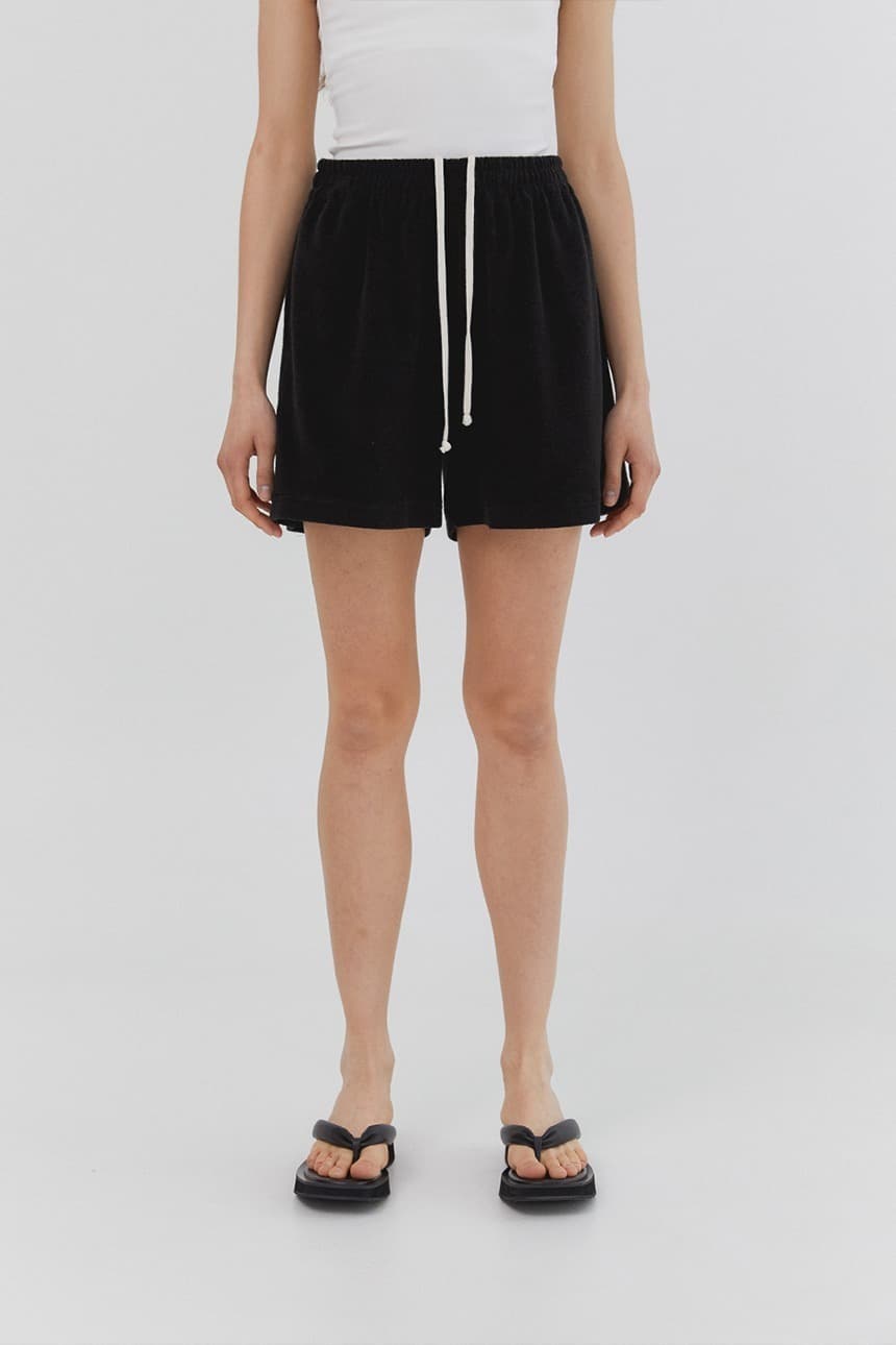Terry Bending Shorts (Black)
