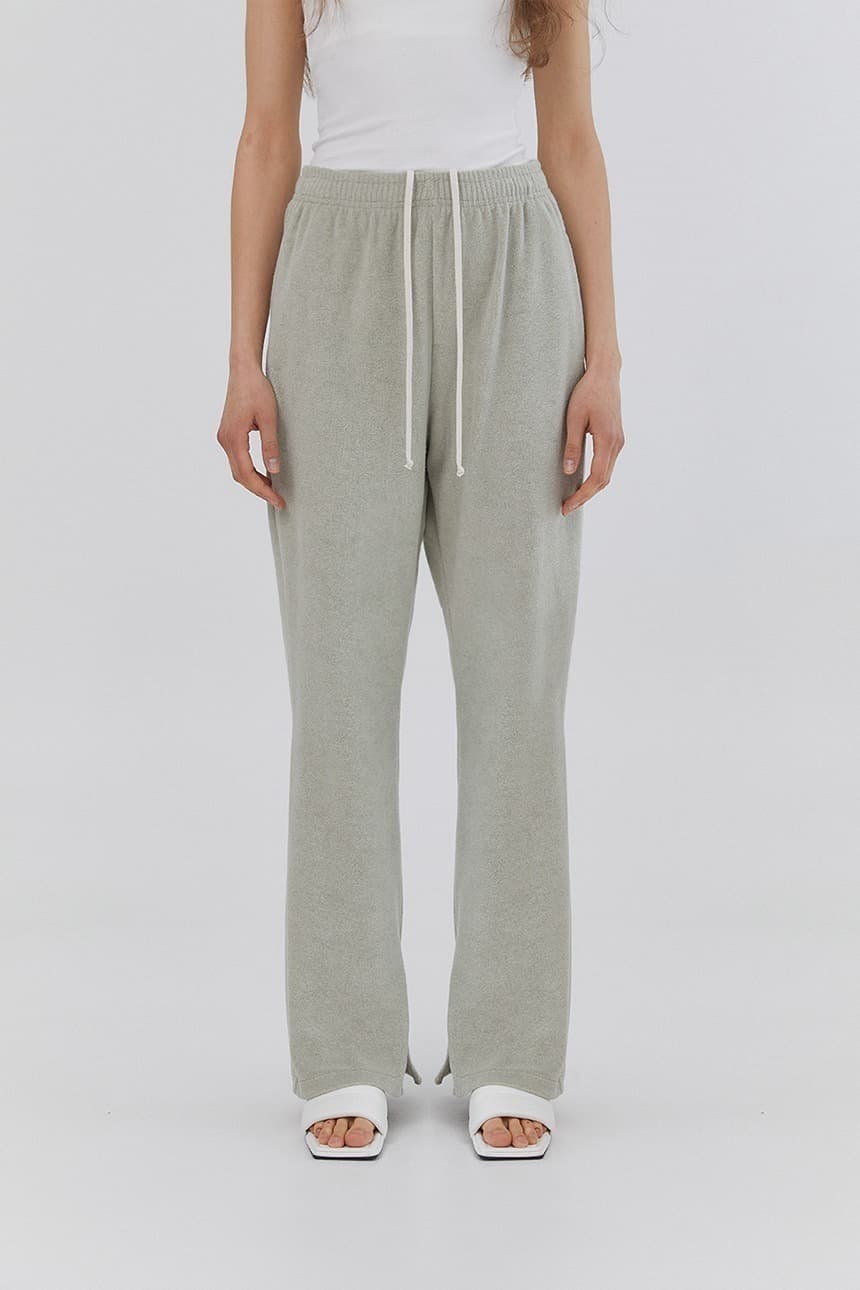 Terry Bending Boots-Cut Pants (Mint)