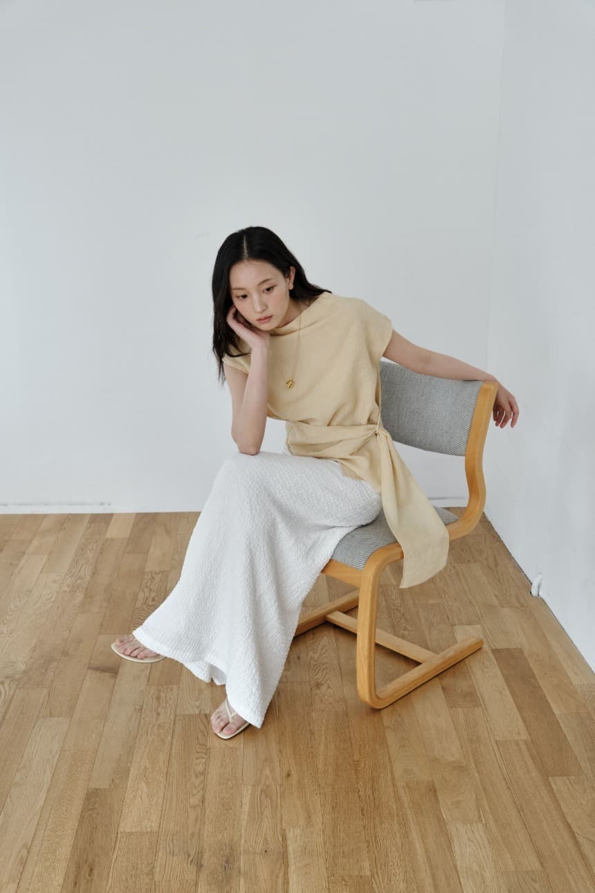 Wrap-Tie Blouse (Natural)
