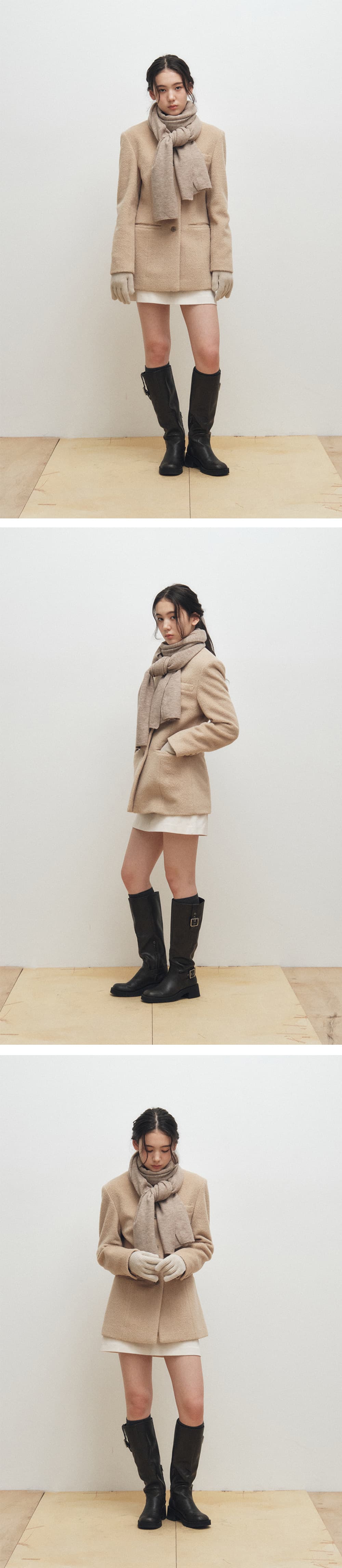Hourglass 4-Button Jacket (Butter) — vue 6