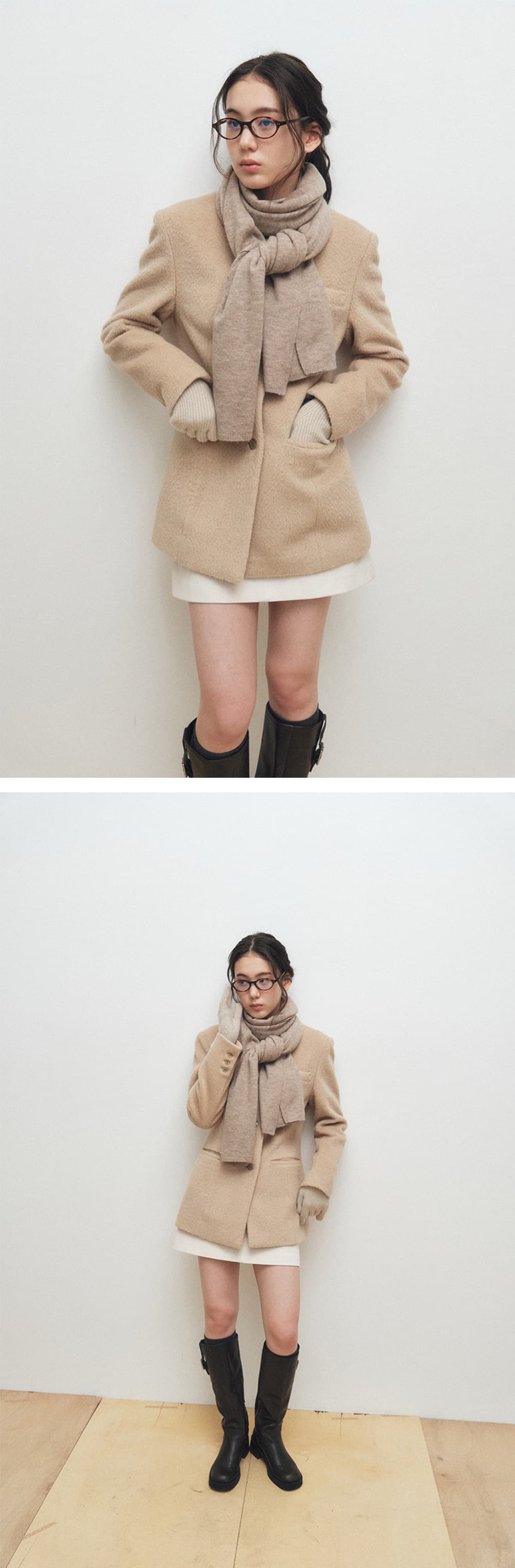 Hourglass 4-Button Jacket (Butter) — vue 7
