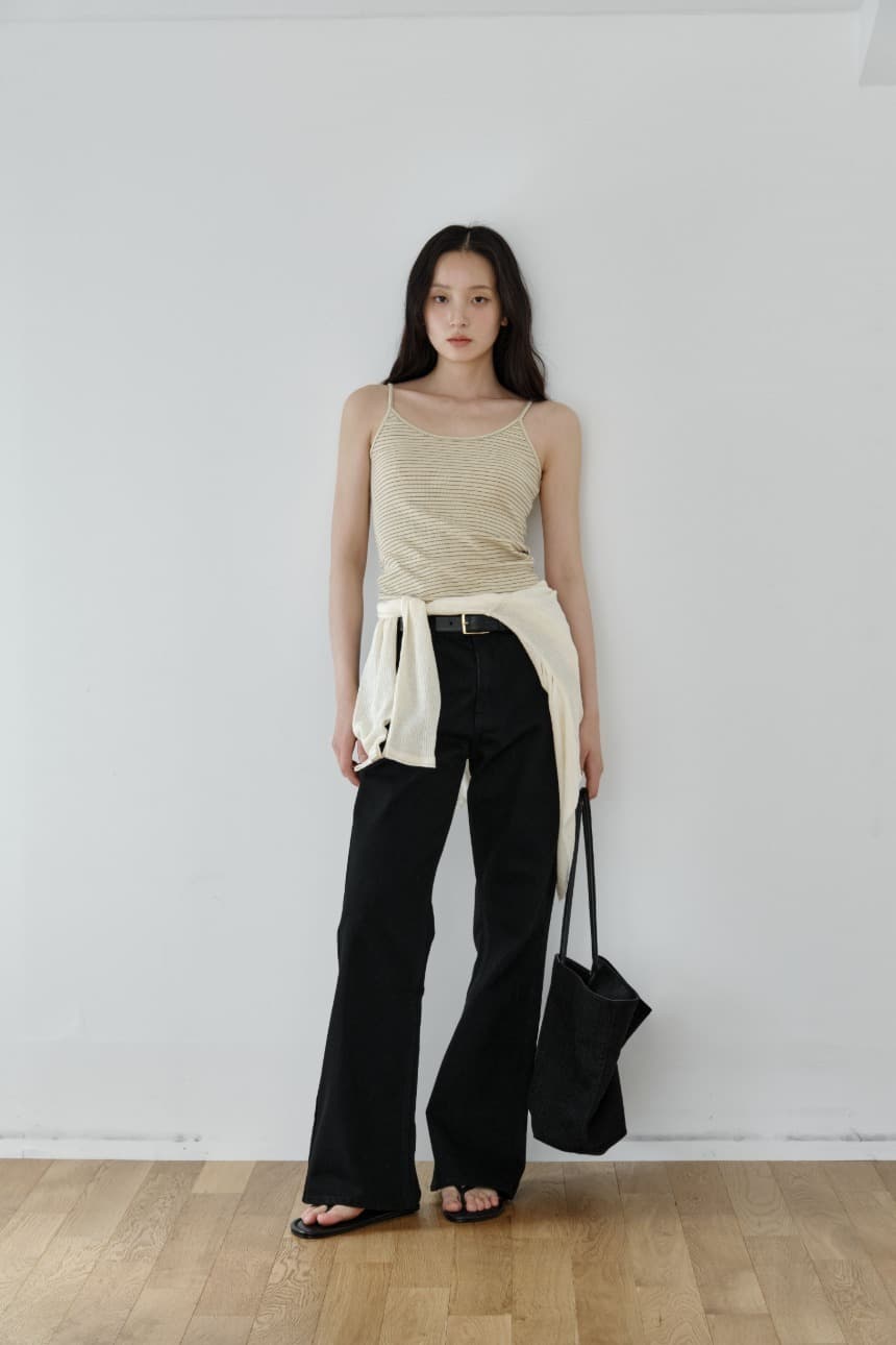 Cotton Bootcut Jeans (Black)