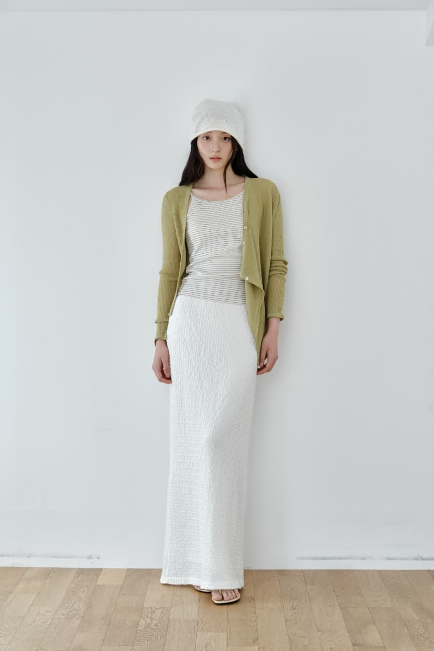 Asymmetric Drape Cardigan (Green)
