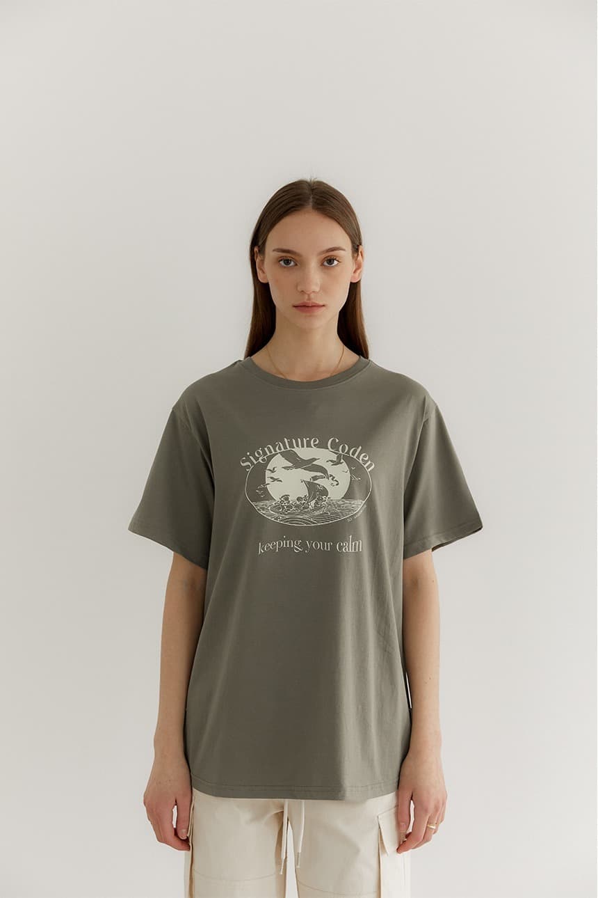 Graphic Box T-Shirt (Khaki)